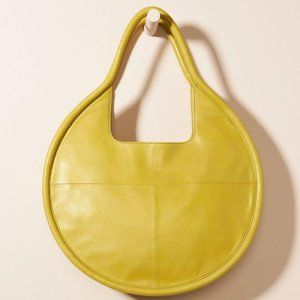 Anthropologie Julien Leather Tote Bag (light yellow)